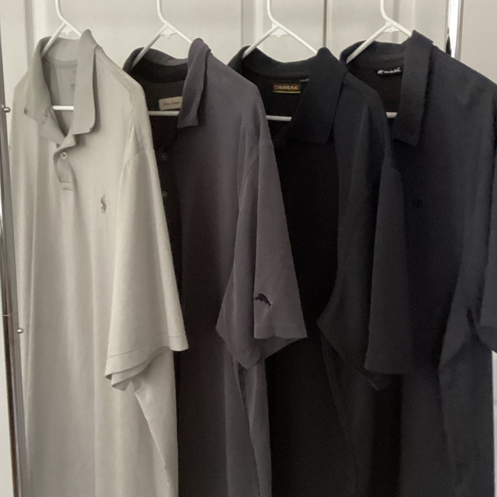 Multiples Men's Polo Collection - Gray and Black Tones